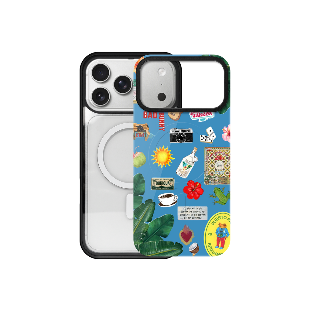 Boricua Heritage Sticker-Bomb  –Sky Blue MagSafe® Edition