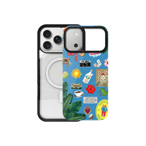 Boricua Heritage Sticker-Bomb  –Sky Blue MagSafe® Edition