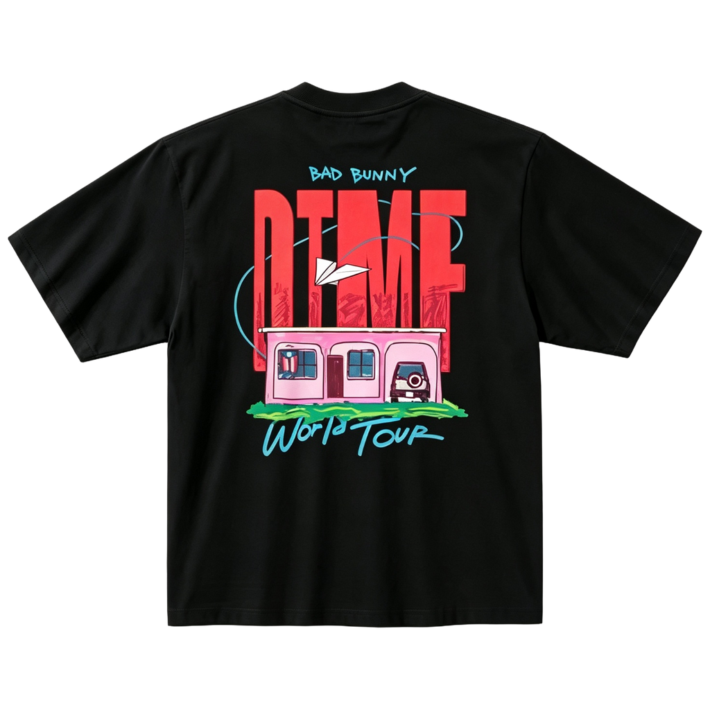 World Tour Paper Plane Black- T-Shirt