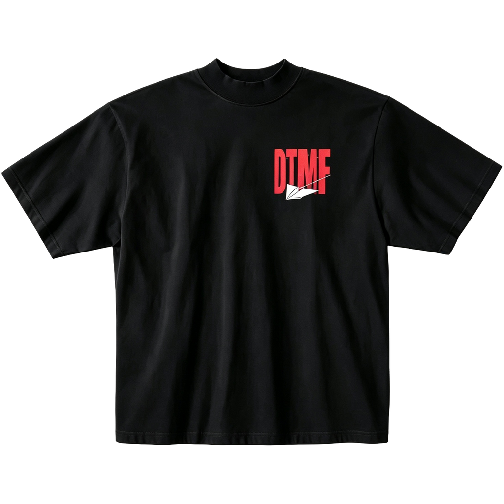 World Tour Paper Plane Black- T-Shirt