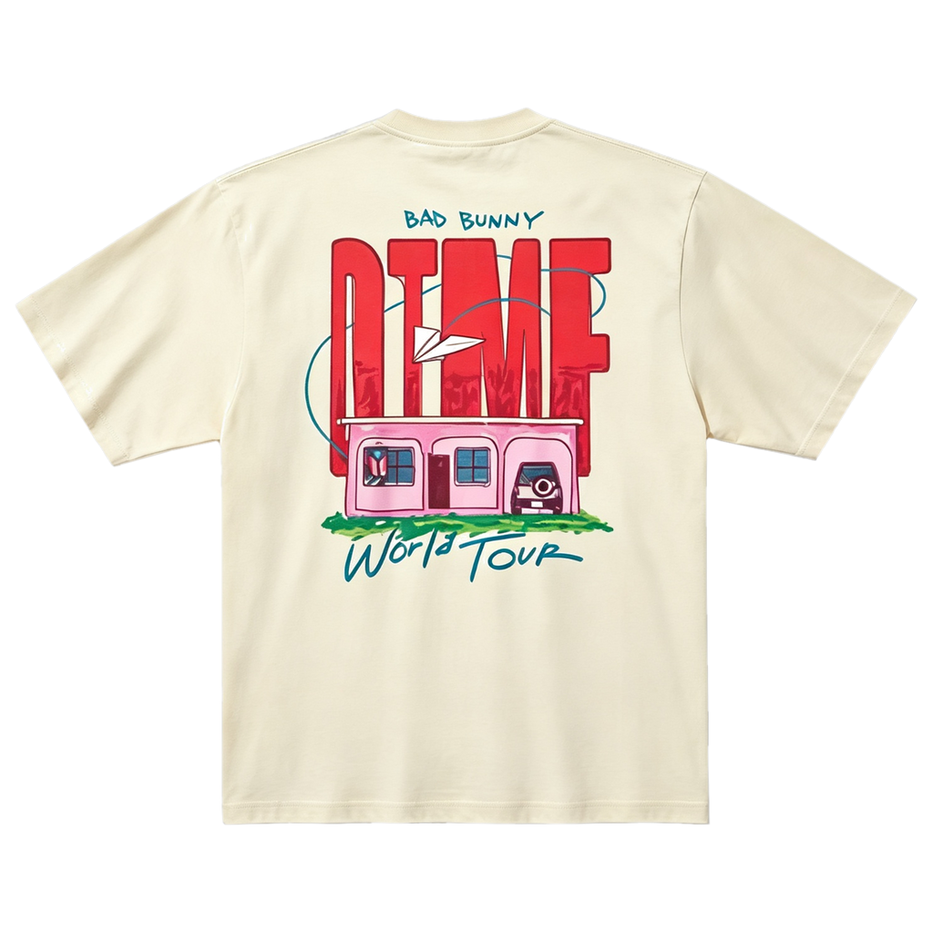 World Tour Paper Plane Ivory- T-Shirt